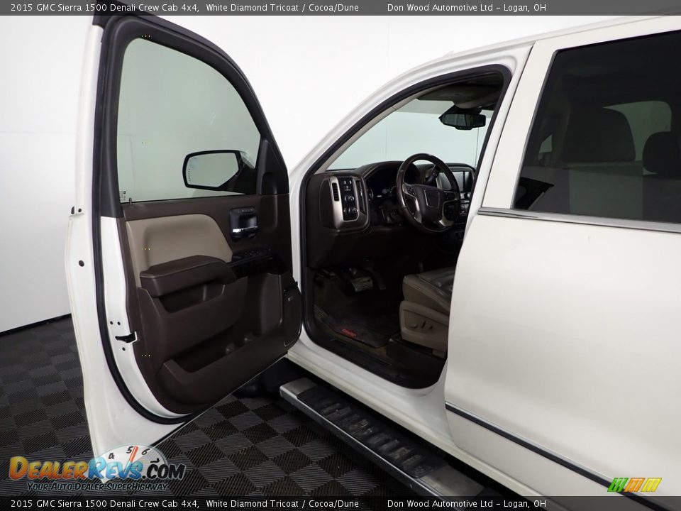 2015 GMC Sierra 1500 Denali Crew Cab 4x4 White Diamond Tricoat / Cocoa/Dune Photo #20