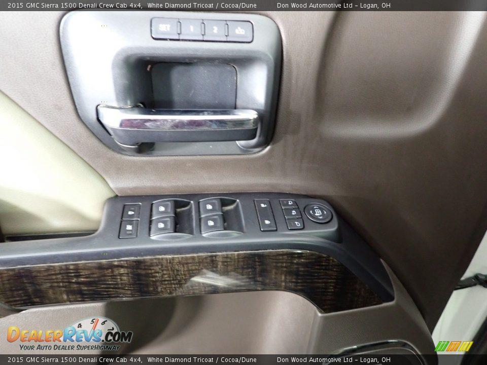 2015 GMC Sierra 1500 Denali Crew Cab 4x4 White Diamond Tricoat / Cocoa/Dune Photo #21