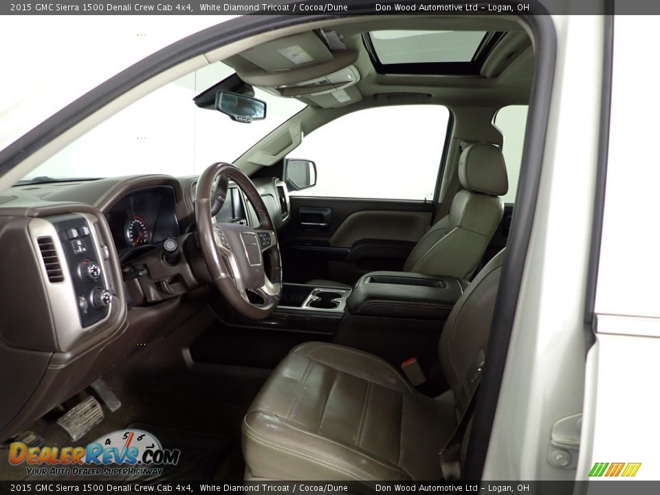 2015 GMC Sierra 1500 Denali Crew Cab 4x4 White Diamond Tricoat / Cocoa/Dune Photo #23