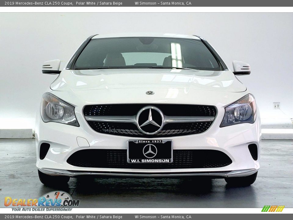 2019 Mercedes-Benz CLA 250 Coupe Polar White / Sahara Beige Photo #2