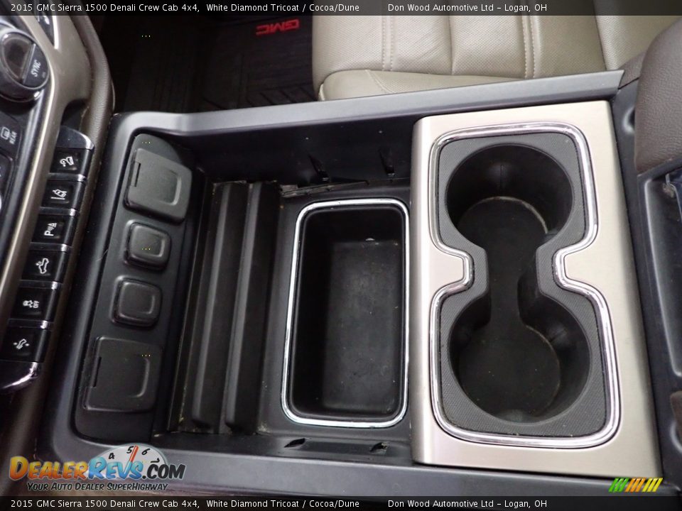 2015 GMC Sierra 1500 Denali Crew Cab 4x4 White Diamond Tricoat / Cocoa/Dune Photo #31