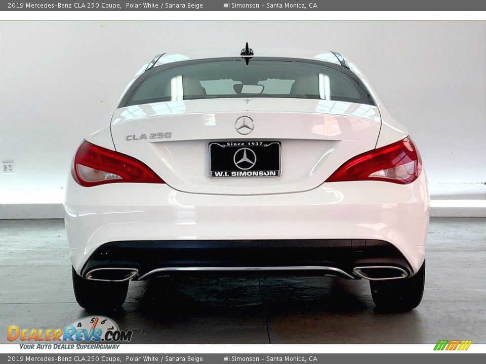 2019 Mercedes-Benz CLA 250 Coupe Polar White / Sahara Beige Photo #3