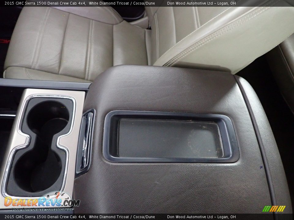 2015 GMC Sierra 1500 Denali Crew Cab 4x4 White Diamond Tricoat / Cocoa/Dune Photo #32