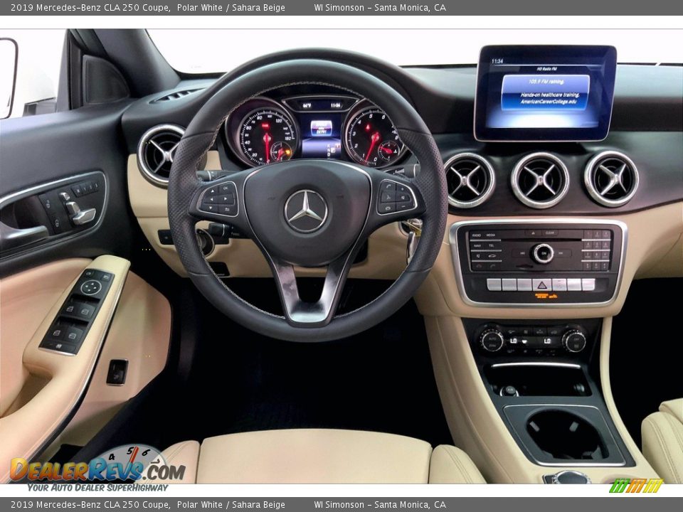 2019 Mercedes-Benz CLA 250 Coupe Polar White / Sahara Beige Photo #4