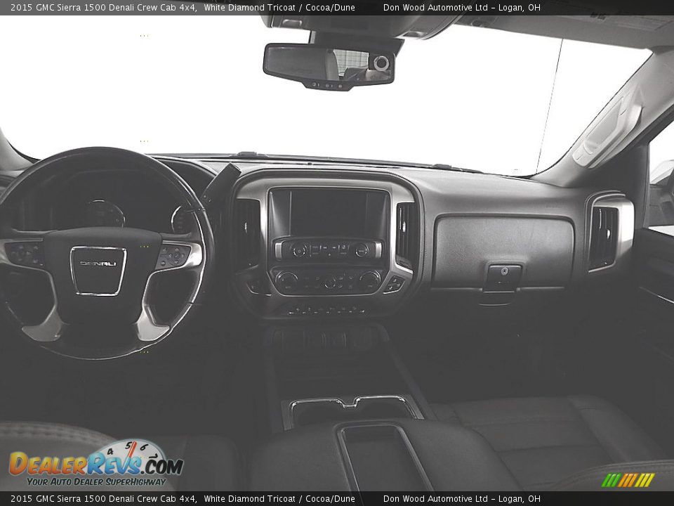 2015 GMC Sierra 1500 Denali Crew Cab 4x4 White Diamond Tricoat / Cocoa/Dune Photo #35