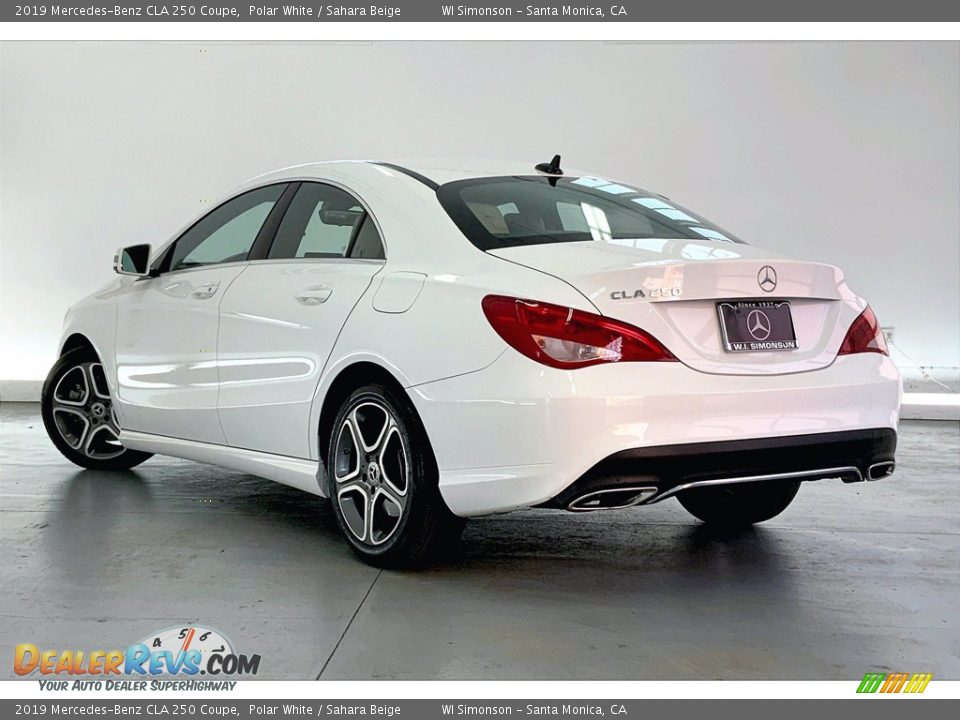 2019 Mercedes-Benz CLA 250 Coupe Polar White / Sahara Beige Photo #10