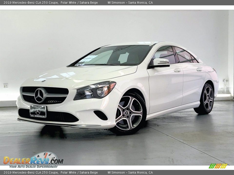 2019 Mercedes-Benz CLA 250 Coupe Polar White / Sahara Beige Photo #12