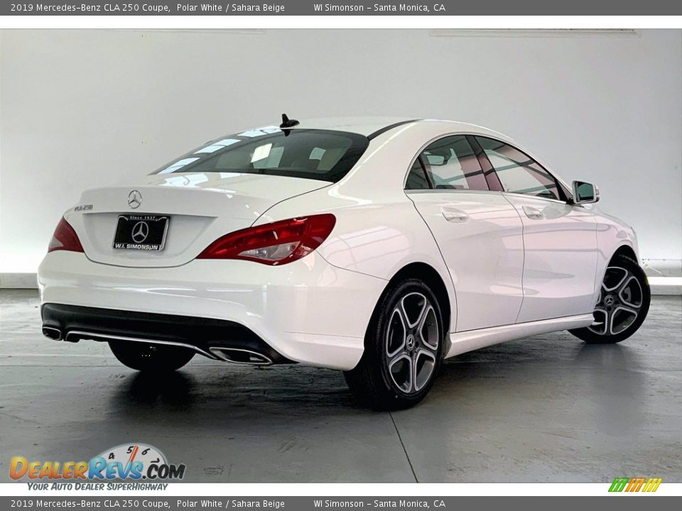 2019 Mercedes-Benz CLA 250 Coupe Polar White / Sahara Beige Photo #13