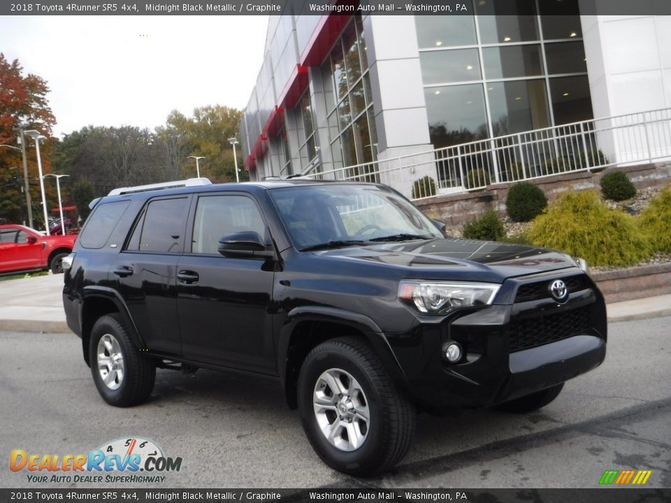 2018 Toyota 4Runner SR5 4x4 Midnight Black Metallic / Graphite Photo #1