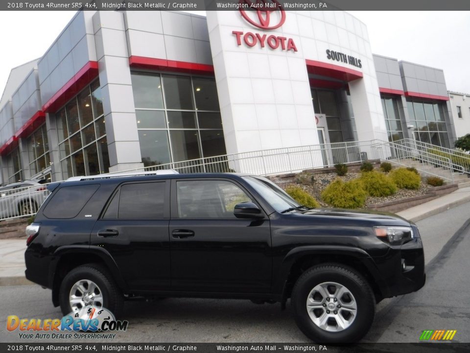 2018 Toyota 4Runner SR5 4x4 Midnight Black Metallic / Graphite Photo #2