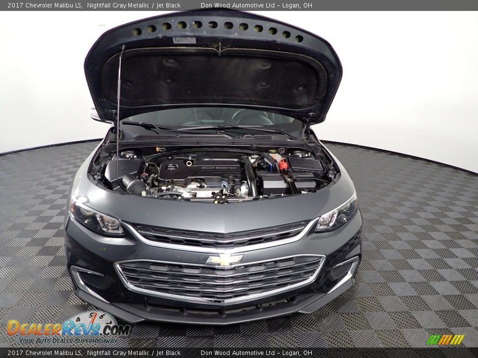 2017 Chevrolet Malibu LS Nightfall Gray Metallic / Jet Black Photo #14