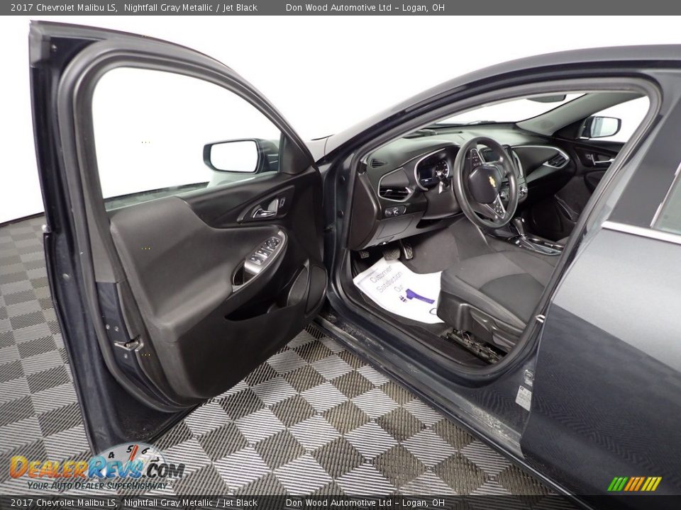 2017 Chevrolet Malibu LS Nightfall Gray Metallic / Jet Black Photo #16