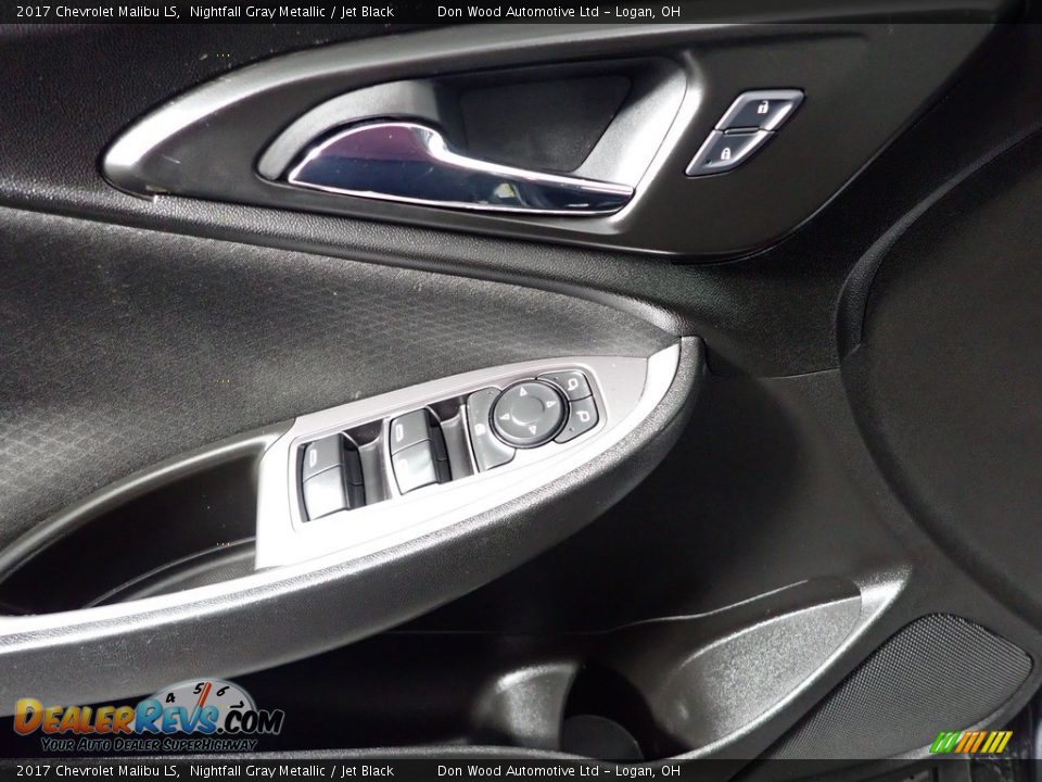 2017 Chevrolet Malibu LS Nightfall Gray Metallic / Jet Black Photo #18