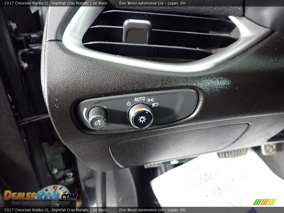 2017 Chevrolet Malibu LS Nightfall Gray Metallic / Jet Black Photo #19