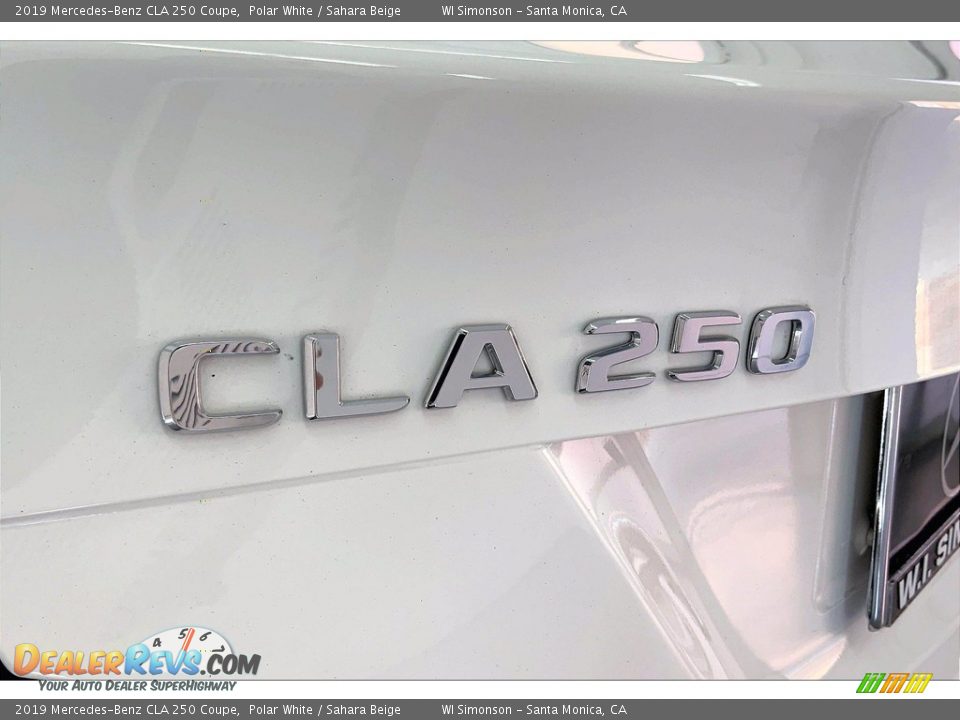 2019 Mercedes-Benz CLA 250 Coupe Polar White / Sahara Beige Photo #31