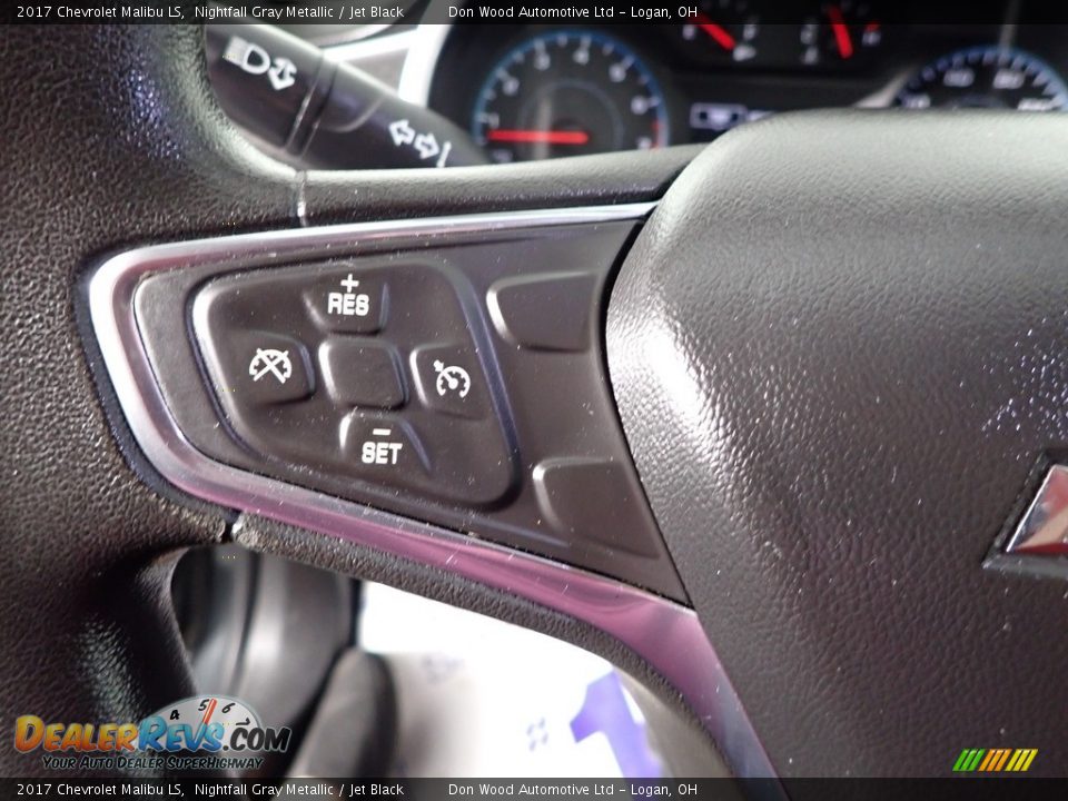 2017 Chevrolet Malibu LS Nightfall Gray Metallic / Jet Black Photo #21