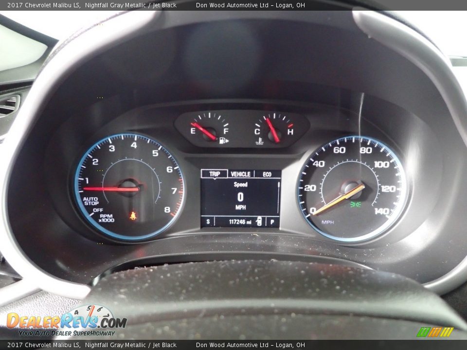 2017 Chevrolet Malibu LS Nightfall Gray Metallic / Jet Black Photo #23