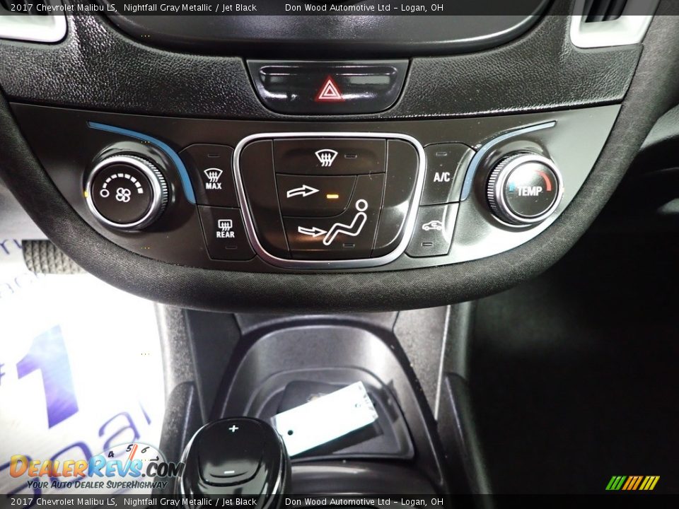 2017 Chevrolet Malibu LS Nightfall Gray Metallic / Jet Black Photo #24