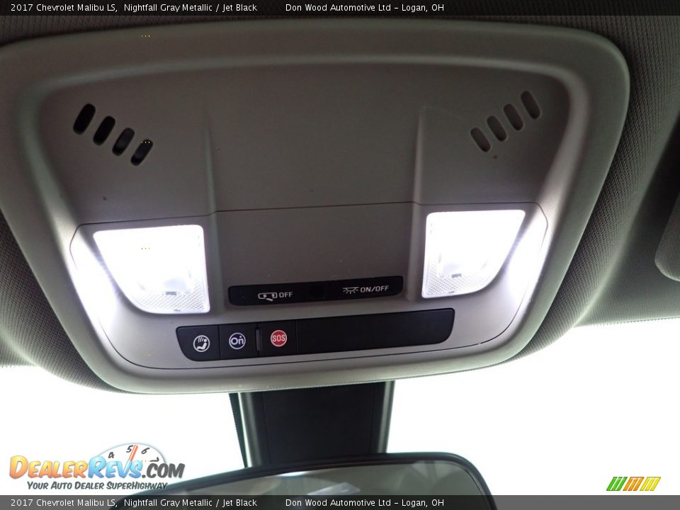 2017 Chevrolet Malibu LS Nightfall Gray Metallic / Jet Black Photo #25