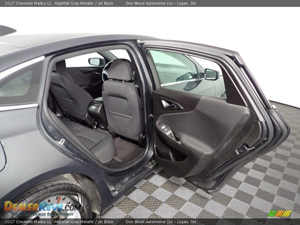 2017 Chevrolet Malibu LS Nightfall Gray Metallic / Jet Black Photo #35