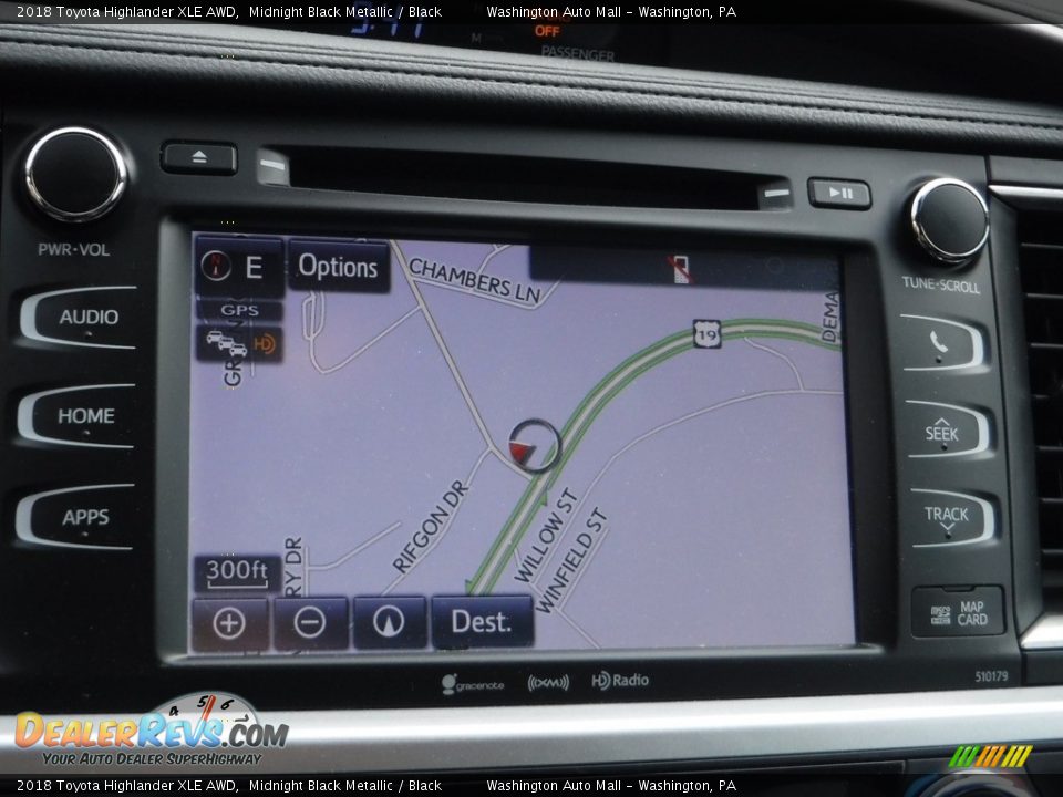 2018 Toyota Highlander XLE AWD Midnight Black Metallic / Black Photo #5