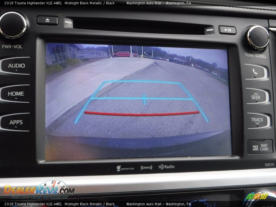 2018 Toyota Highlander XLE AWD Midnight Black Metallic / Black Photo #6