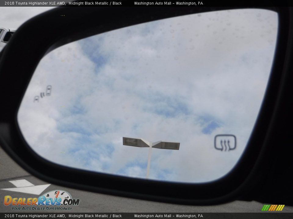 2018 Toyota Highlander XLE AWD Midnight Black Metallic / Black Photo #7