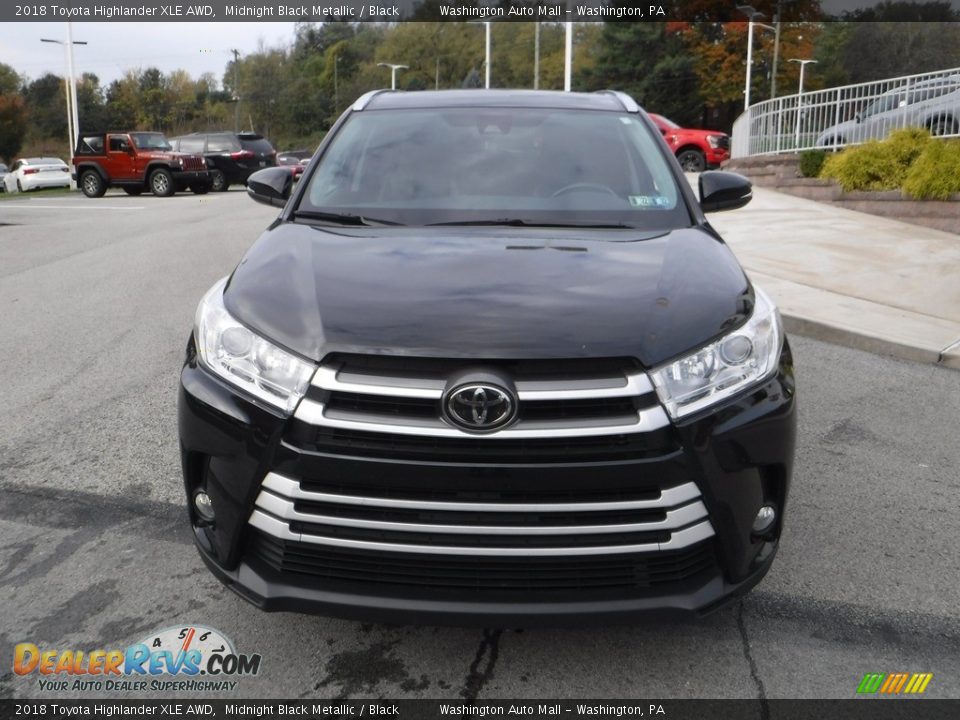 2018 Toyota Highlander XLE AWD Midnight Black Metallic / Black Photo #10