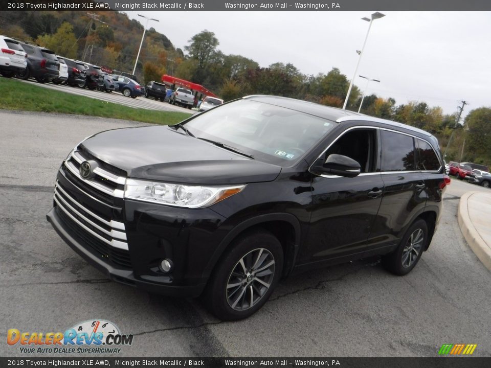 2018 Toyota Highlander XLE AWD Midnight Black Metallic / Black Photo #11
