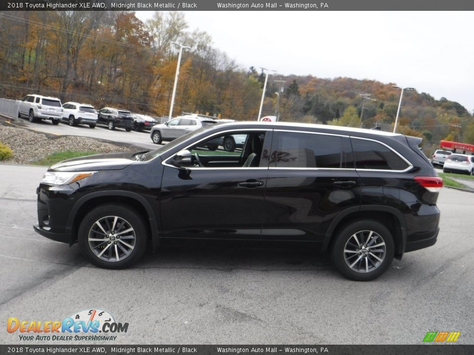 2018 Toyota Highlander XLE AWD Midnight Black Metallic / Black Photo #12