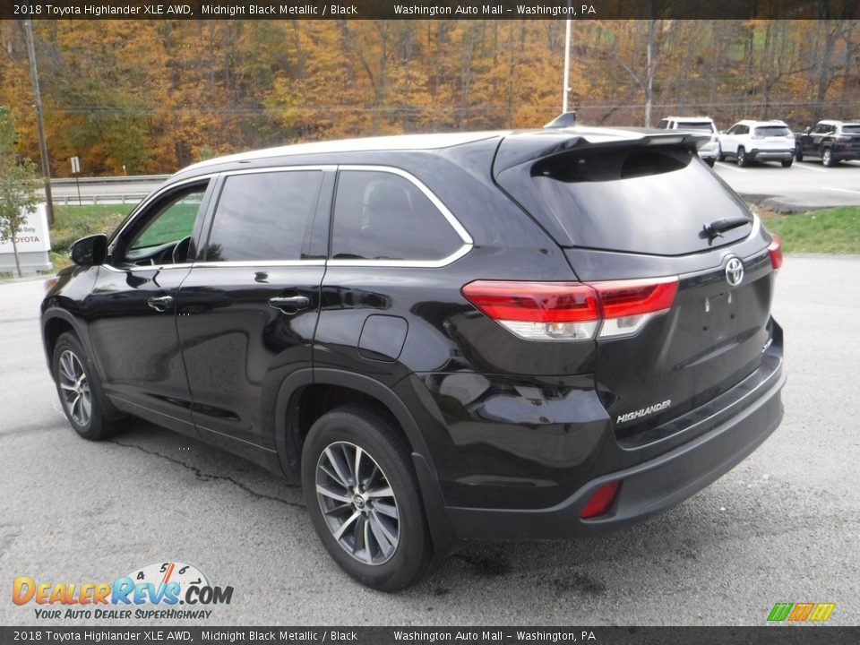 2018 Toyota Highlander XLE AWD Midnight Black Metallic / Black Photo #13