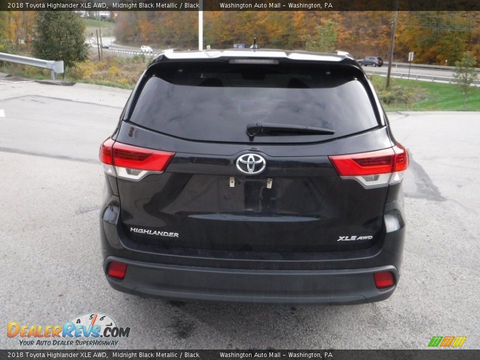 2018 Toyota Highlander XLE AWD Midnight Black Metallic / Black Photo #14