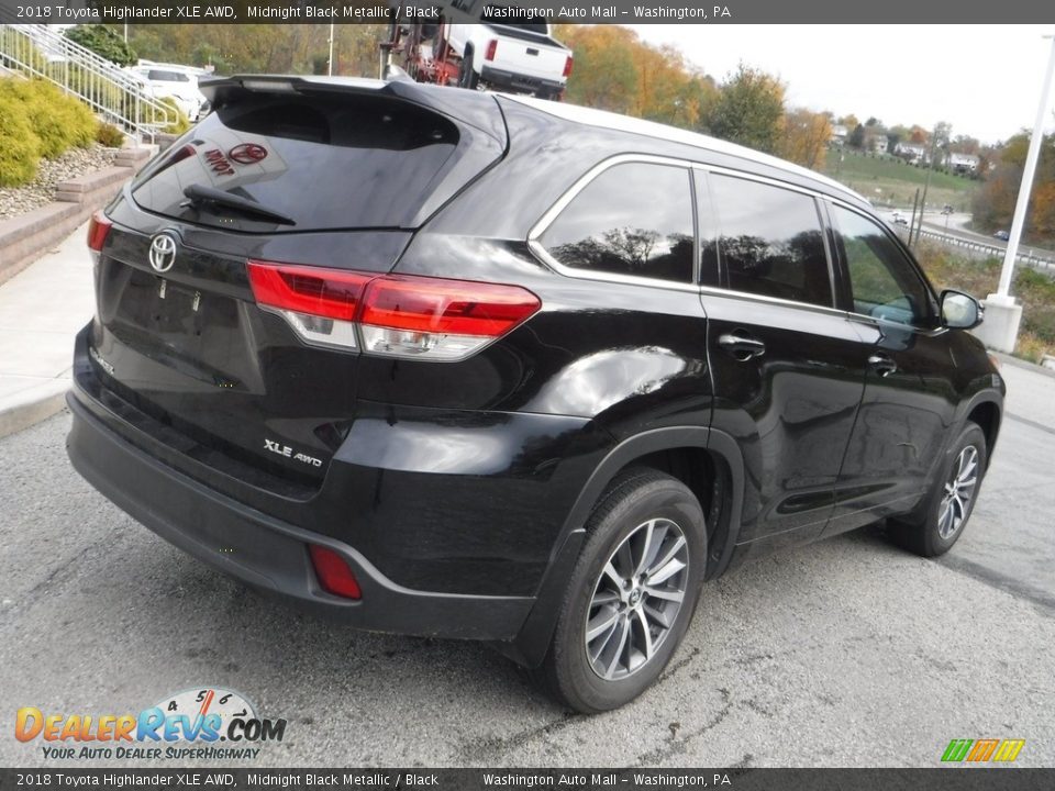 2018 Toyota Highlander XLE AWD Midnight Black Metallic / Black Photo #15