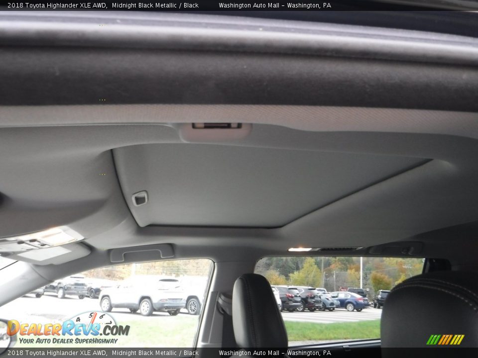 2018 Toyota Highlander XLE AWD Midnight Black Metallic / Black Photo #17