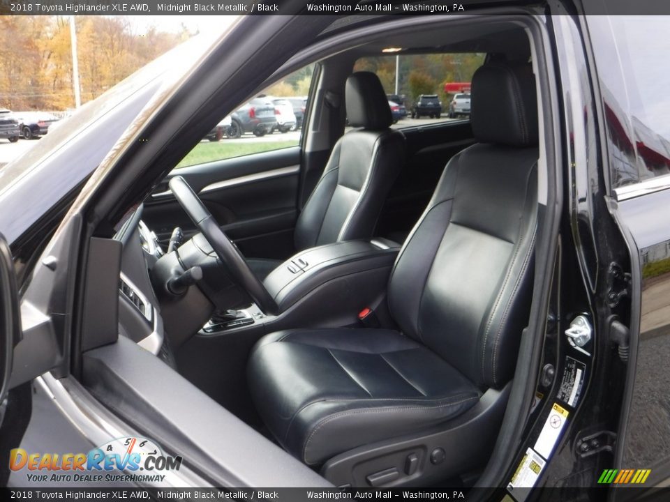 2018 Toyota Highlander XLE AWD Midnight Black Metallic / Black Photo #20