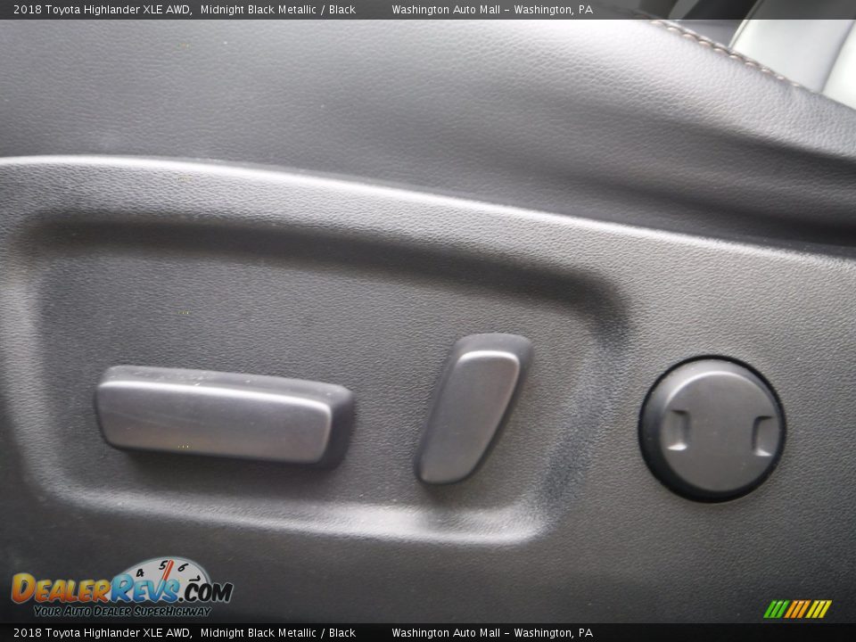 2018 Toyota Highlander XLE AWD Midnight Black Metallic / Black Photo #21