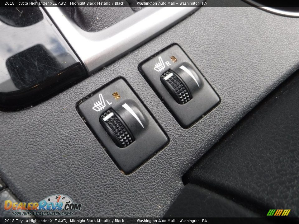 2018 Toyota Highlander XLE AWD Midnight Black Metallic / Black Photo #24