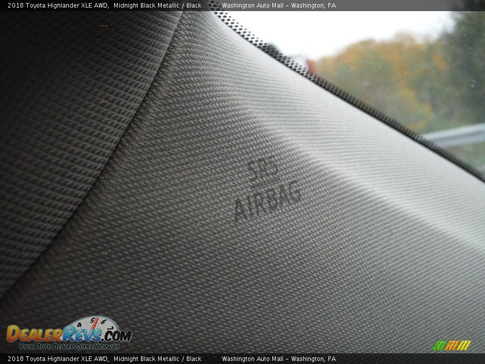 2018 Toyota Highlander XLE AWD Midnight Black Metallic / Black Photo #26