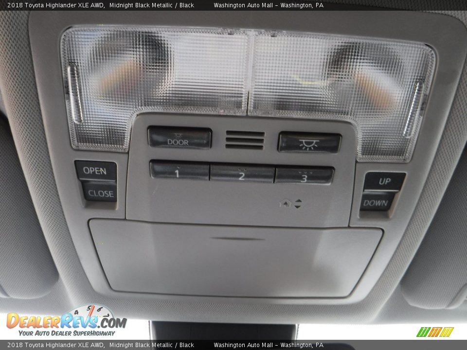 2018 Toyota Highlander XLE AWD Midnight Black Metallic / Black Photo #27