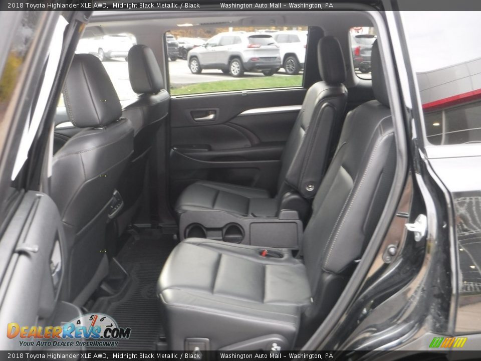 2018 Toyota Highlander XLE AWD Midnight Black Metallic / Black Photo #30