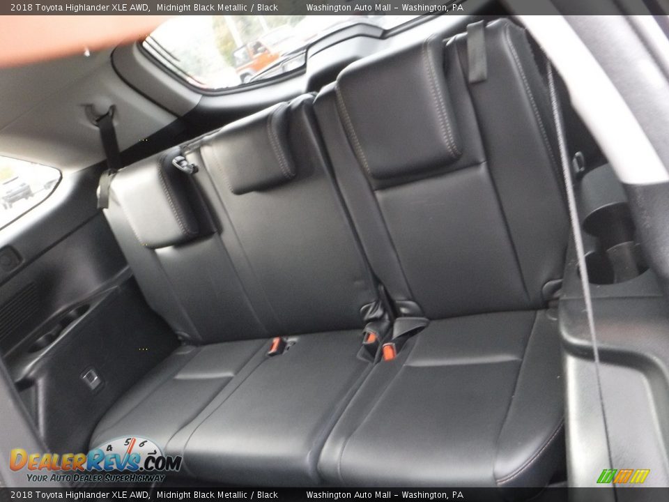 2018 Toyota Highlander XLE AWD Midnight Black Metallic / Black Photo #32