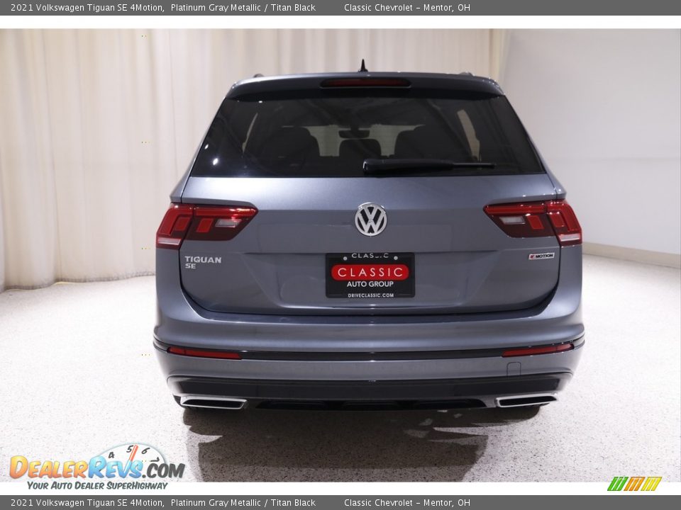 2021 Volkswagen Tiguan SE 4Motion Platinum Gray Metallic / Titan Black Photo #17