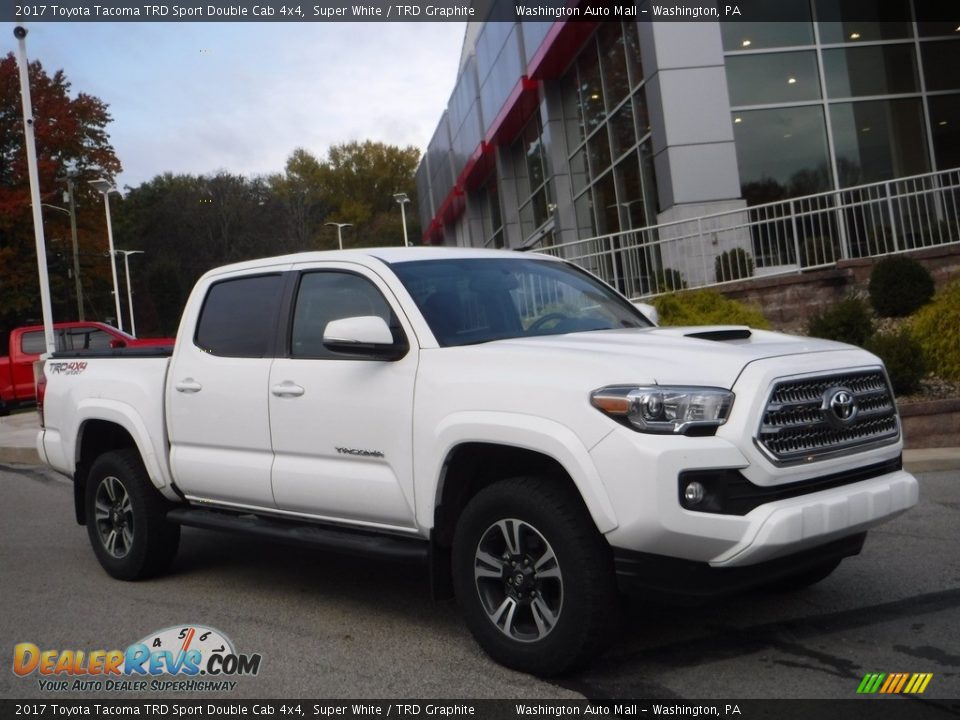 2017 Toyota Tacoma TRD Sport Double Cab 4x4 Super White / TRD Graphite Photo #1