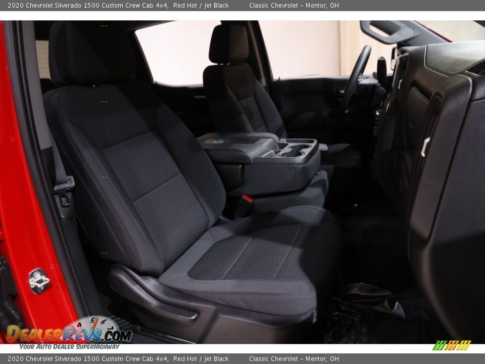 2020 Chevrolet Silverado 1500 Custom Crew Cab 4x4 Red Hot / Jet Black Photo #14