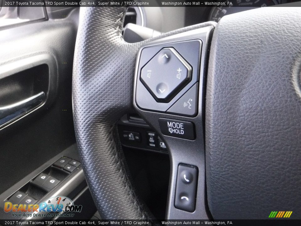 2017 Toyota Tacoma TRD Sport Double Cab 4x4 Super White / TRD Graphite Photo #8