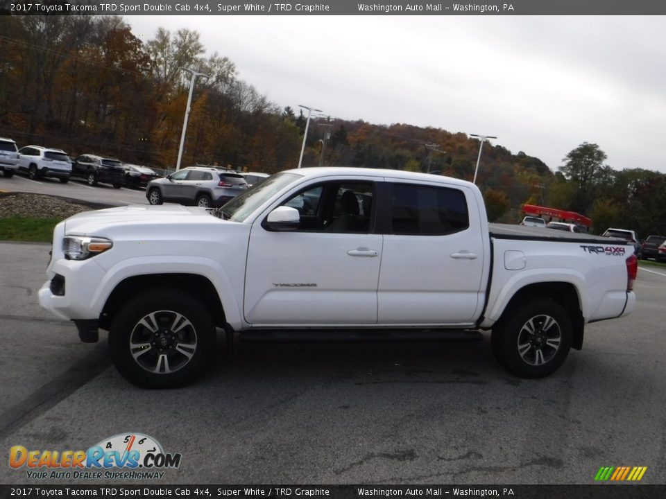 2017 Toyota Tacoma TRD Sport Double Cab 4x4 Super White / TRD Graphite Photo #14