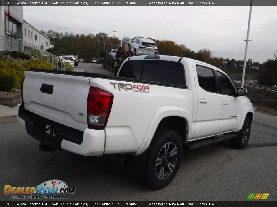 2017 Toyota Tacoma TRD Sport Double Cab 4x4 Super White / TRD Graphite Photo #17