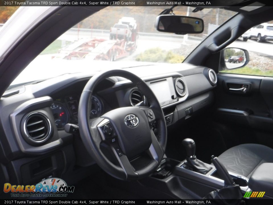 2017 Toyota Tacoma TRD Sport Double Cab 4x4 Super White / TRD Graphite Photo #23