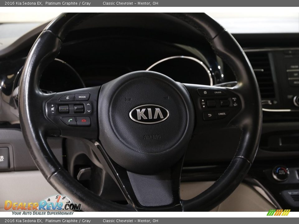 2016 Kia Sedona EX Steering Wheel Photo #7
