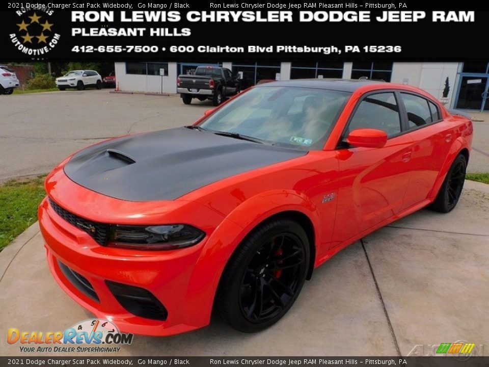 2021 Dodge Charger Scat Pack Widebody Go Mango / Black Photo #1